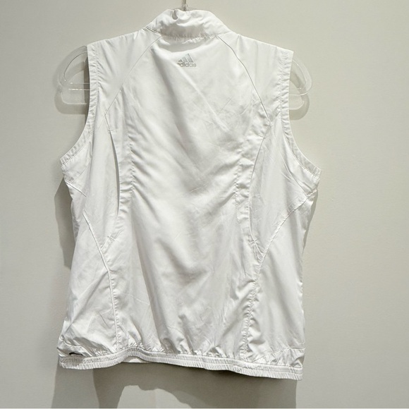 Adidas MOC Golf Bermuda White Sleeveless Zip-Up Vest Size Medium - Picture 2 of 8
